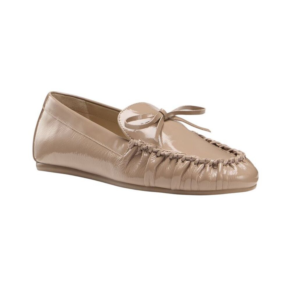 Stuart Weitzman Britt Bow Patent Loafer, Brown